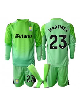 Aston Villa Emiliano Martinez #23 Målvakt Replika Borta Kläder Barn 2025-26 Långärmad (+ byxor)